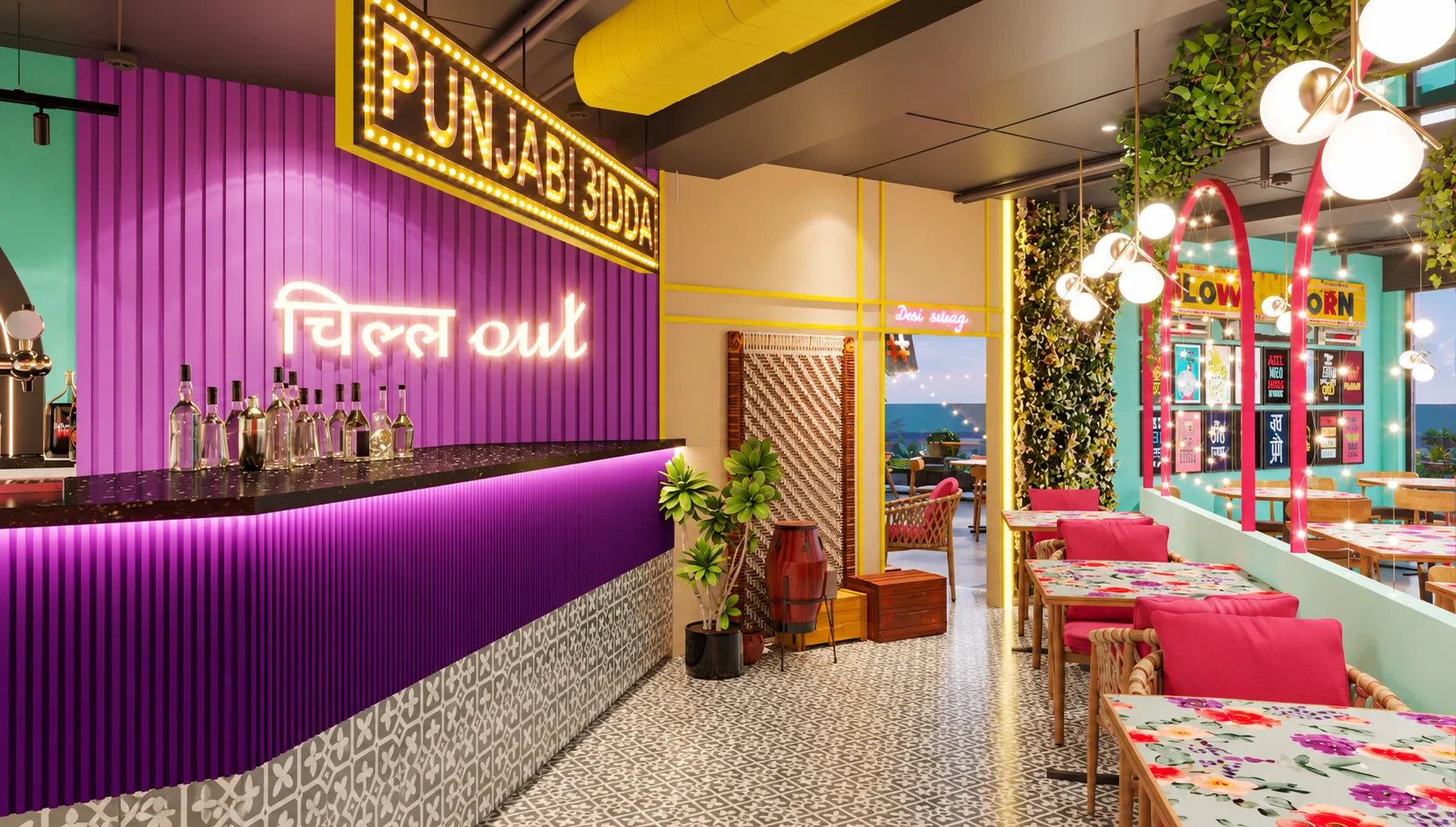 Punjabi Adda interior