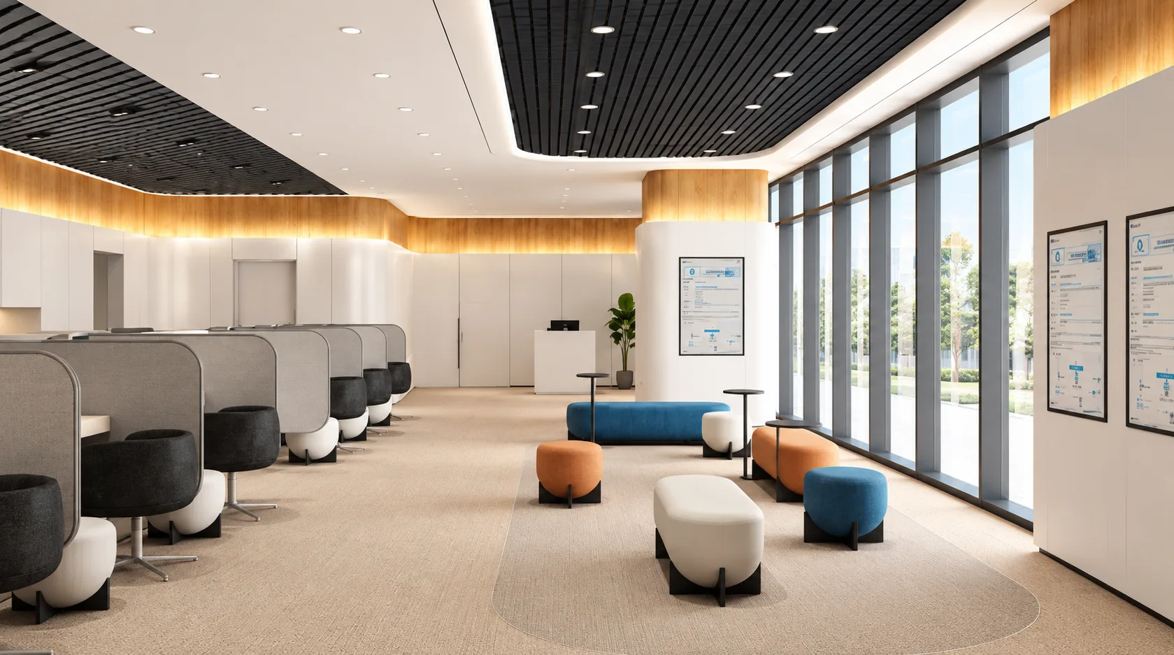 woori bank interior